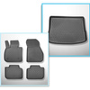 Completo di tappetini e tappetino per bagagliaio TPE PREMIUM per: BMW 2 F45 09.2014-10.2021 (Active Tourer) - sedile posteriore scorrevole (avanti-indietro)