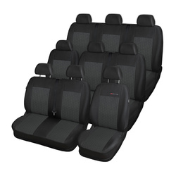 Coprisedili su misura compatibili con Opel Vivaro II Van (2014-2019) 9 posti - fodere sedili - set coprisedili auto - E1