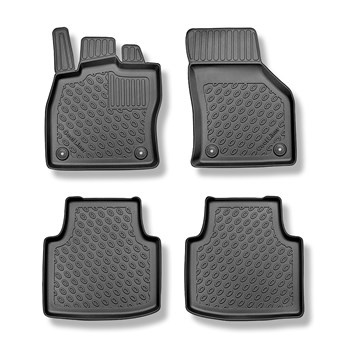 Tappetini Auto in TPE compatibili con Skoda Superb III Station Wagon (09.2015-....) - anche per la versione ibrida - tappeti auto neri