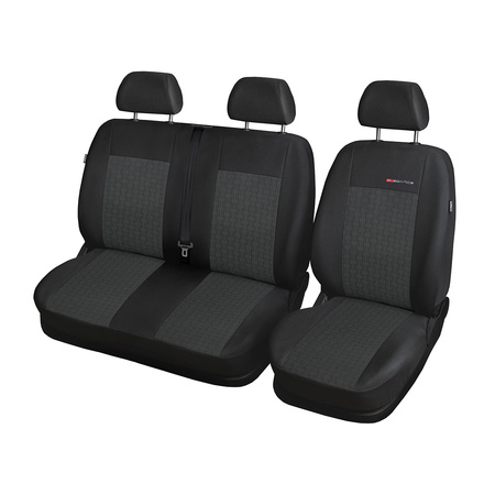 Coprisedili su misura compatibili con Opel Movano B Van (2010-2022) tre sedili distinti - fodere sedili - set coprisedili auto - E1