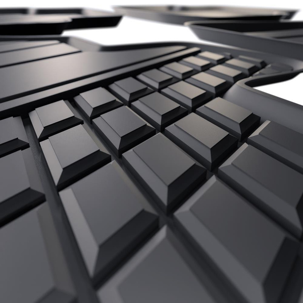 Tappetini Auto in TPE compatibili con Audi A3 8V Hatchback, Sportback, Sedan (2012-2020) - tappeti auto neri