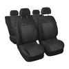 Coprisedili su misura compatibili con Mazda 3 III Hatchback, Berlina (2013-2018) - fodere sedili - set coprisedili auto - E3