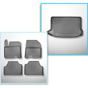 Completo di tappetini e tappetino per bagagliaio TPE per: Hyundai Kona electric 