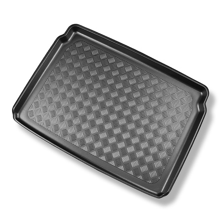Vasca baule compatibile con Peugeot e-2008 SUV (08.2020-....) - portabagagli superiore; piano di carico regolabile nella posizione più alta - tappetino per bagagliaio - tappeto bagagliaio per auto