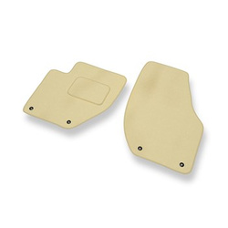 Premium tappetini auto in velluto compatibili con Volvo V40 II Hatchback (2012-2019) - tappeti auto beige