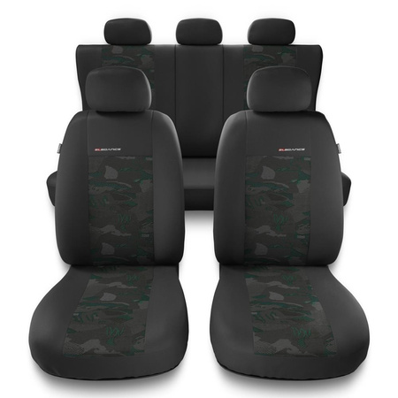 Coprisedili compatibili con Hyundai ix20 (2010-2019) - fodere sedili universali - set coprisedili auto - UNE-GR