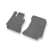Premium tappetini auto in velluto compatibili con Mercedes-Benz Classe E W212 (2009-2016) - tappeti auto grigio