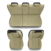 Coprisedili compatibili con Citroen C5 Aircross (2018-....) - fodere sedili universali - set coprisedili auto - PG-3