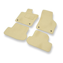 Premium tappetini auto in velluto compatibili con Volkswagen Beetle III (2011-2019) - tappeti auto beige