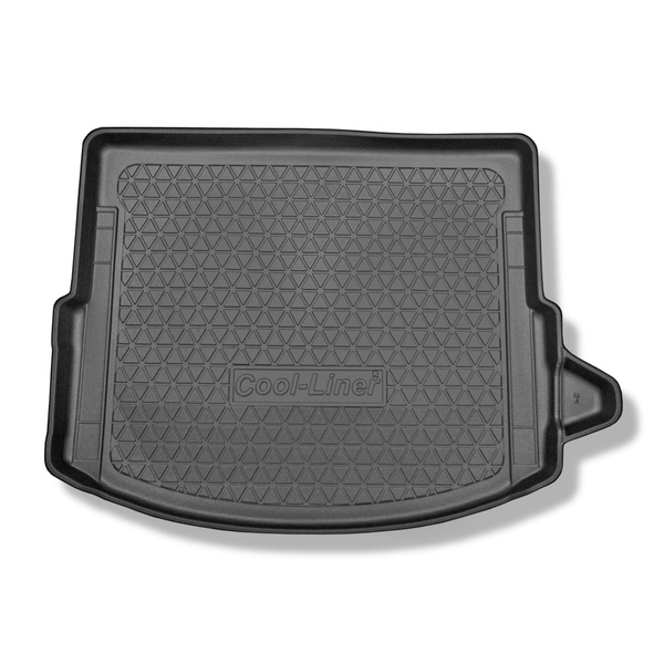 Vasca baule compatibile con Land Rover Discovery Sport L550 SUV (01.2015-....) - 5/7 sedili; sedili 3a fila abbassati; inclusi modelli con guide di fissaggio; vano destro rimovibile; anche Plug-in Hybrid - tappetino per bagagliaio - tappeto bagagliaio per