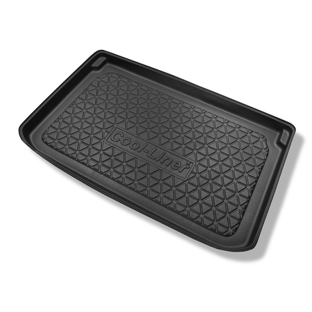 Vasca baule compatibile con Opel Corsa D Hatchback (2006-11.2014) - vano superiore (filo della soglia di carico piatto) - tappetino per bagagliaio - tappeto bagagliaio per auto
