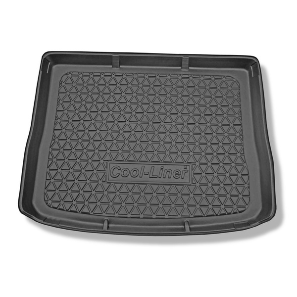 Vasca baule compatibile con Volkswagen Tiguan I SUV (07.2007-04.2016) - vano superiore (filo della soglia di carico piatto) - tappetino per bagagliaio - tappeto bagagliaio per auto