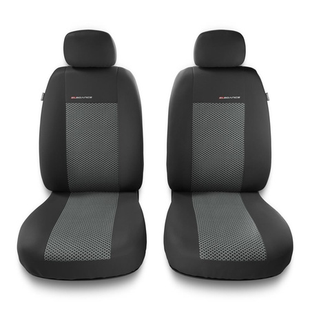 Coprisedili anteriori compatibili con Nissan X-Trail I, II, III (2001-2019) - fodere sedili universali - set coprisedili auto - 2UNE-2