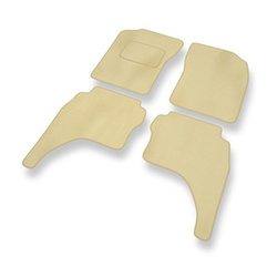 Premium tappetini auto in velluto compatibili con Toyota Hilux VI Pick-Up (1997-2005) - tappeti auto beige