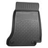 Completo di tappetini e tappetino per bagagliaio TPE per: Mercedes-Benz Classe C W205 03.2014-11.2020 (Berlina) - sedili posteriori pieghevoli (divisi); ala destra rimovibile nei modelli con grata laterale
