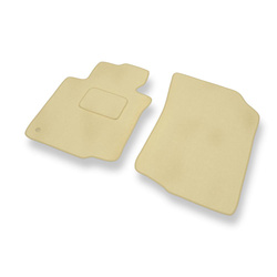 Premium tappetini auto in velluto compatibili con Peugeot 107 I (2005-2013) - tappeti auto beige