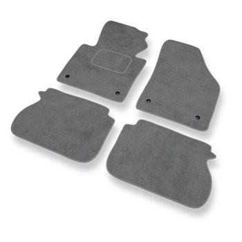Premium tappetini auto in velluto compatibili con Volkswagen Caddy III (2004-2015) - tappeti auto grigio