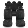 Coprisedili compatibili con Citroen C3 Aircross I, II (2017-....) - fodere sedili universali - set coprisedili auto - UNE-GR