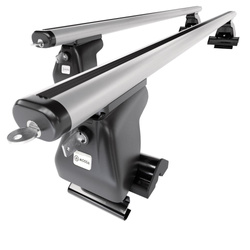 Barre portatutto in alluminio compatibili con Nissan Terrano R20 mk II SUV (1993-2002) - senza punti di fissaggio di serie - portapacchi auto colore argento - portabagagli barre da tetto
