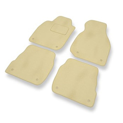 Premium tappetini auto in velluto compatibili con Audi A6 II C5 Avant, Sedan (1997-2004) - tappeti auto beige