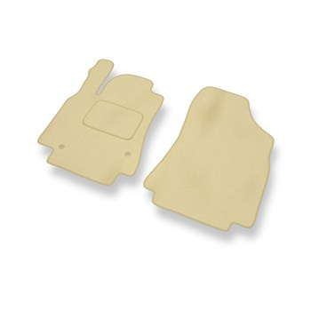 Premium tappetini auto in velluto compatibili con Peugeot Partner II (2008-2018) - tappeti auto beige