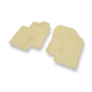 Premium tappetini auto in velluto compatibili con Kia Venga (2009-2015) - tappeti auto beige