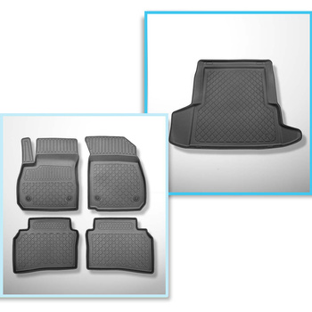 Completo di tappetini e tappetino per bagagliaio TPE per: Opel Insignia B 06.2017-2023 (Grand Sport)