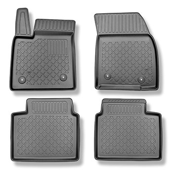 Tappetini Auto in TPE compatibili con Ford Focus IV Hatchback, Berlina, Station Wagon (09.2018-....) - anche per la versione ibrida - tappeti auto neri