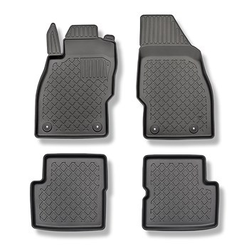 Tappetini Auto in TPE compatibili con Opel Corsa D IV Hatchback (2006-11.2014) - tappeti auto neri