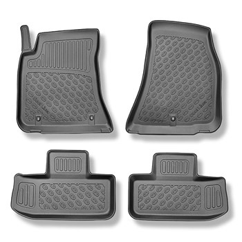 Tappetini Auto in TPE compatibili con Dodge Challenger III Coupé (2014-....) - tappeti auto neri