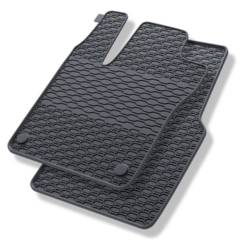 Tappetini auto in gomma compatibili con Smart ForFour II (2014-2019) - tappeti gomma - nero