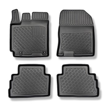 Tappetini Auto in TPE compatibili con Hyundai Kona SUV (11.2017-....) - non per la versione elettrica e ibrida - tappeti auto neri