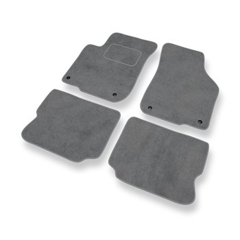 Premium tappetini auto in velluto compatibili con Seat Leon I Hatchback (1998-2006) - tappeti auto grigio