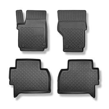 Tappetini Auto in TPE compatibili con Volkswagen Amarok I Pick-Up (08.2010-05.2020) - cabina doppia - tappeti auto neri