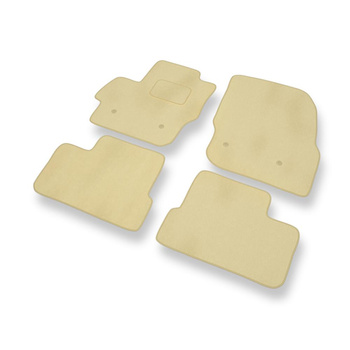 Premium tappetini auto in velluto compatibili con Mazda 3 II (2009-2014) - tappeti auto beige