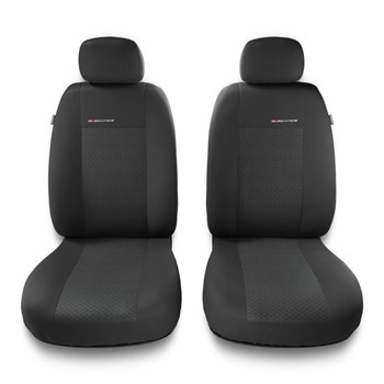 Coprisedili anteriori compatibili con Seat Leon I, II, III (1999-2019) - fodere sedili universali - set coprisedili auto - 2UNE-3