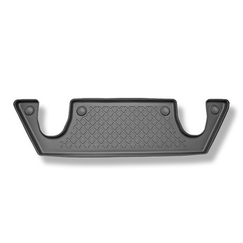 Tappetini Auto in TPE compatibili con Tesla Model X SUV (01.2021-....) - 6 posti; III fila - tappeti auto neri