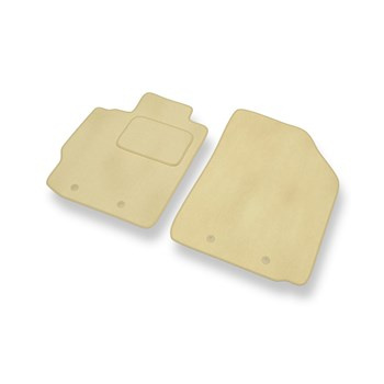 Premium tappetini auto in velluto compatibili con Toyota Yaris II Hatchback, Berlina (2005-2010) - tappeti auto beige