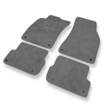 Premium tappetini auto in velluto compatibili con Audi A6 III C6 Avant, Sedan (2004-2006) - tappeti auto grigio