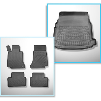 Completo di tappetini e tappetino per bagagliaio TPE per: Mercedes-Benz CLS C257 03.2018-2023 (Coupé)