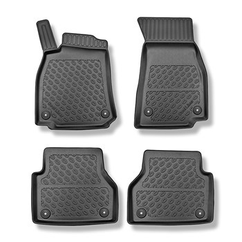 Tappetini Auto in TPE compatibili con Audi A6 C8 Avant, Sedan (09.2018-....) - anche per la versione Quattro - tappeti auto neri