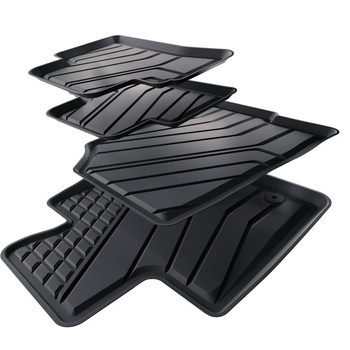 Tappetini Auto in TPE compatibili con Hyundai Tucson III SUV (2020-....) - anche per Mild Hybrid; non per HEV Hybrid e Plug-in Hybrid - tappeti auto neri