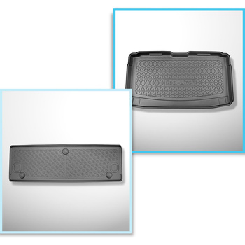 Completo di tappetini e tappetino per bagagliaio TPE per: Volkswagen Caddy V Maxi 11.2020-.... (Van)