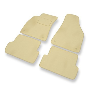 Premium tappetini auto in velluto compatibili con Audi A4 II B6 (2000-2005) - tappeti auto beige