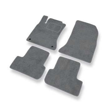 Premium tappetini auto in velluto compatibili con Mercedes-Benz Classe A W176 (2012-2017) - tappeti auto grigio