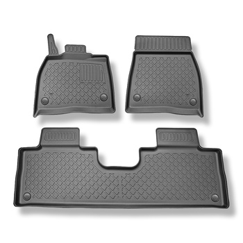 Tappetini Auto in TPE compatibili con Mercedes-Benz EQS X296 SUV (12.2022-....) - tappeti auto neri