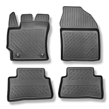Tappetini Auto in TPE compatibili con Toyota Corolla Cross SUV (11.2022-....) - tappeti auto neri