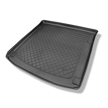 Vasca baule compatibile con SsangYong Rexton II Y400 SUV (11.2017-2025) - 5 posti; piano di carico regolabile nella posizione piu' bassa oppure senza piano di carico regolabile - tappetino per bagagliaio - tappeto bagagliaio per auto