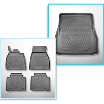 Completo di tappetini e tappetino per bagagliaio TPE per: Mercedes-Benz EQS V297 09.2021-.... (Berlina)