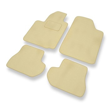 Premium tappetini auto in velluto compatibili con Citroen C2 (2003-2010) - tappeti auto beige